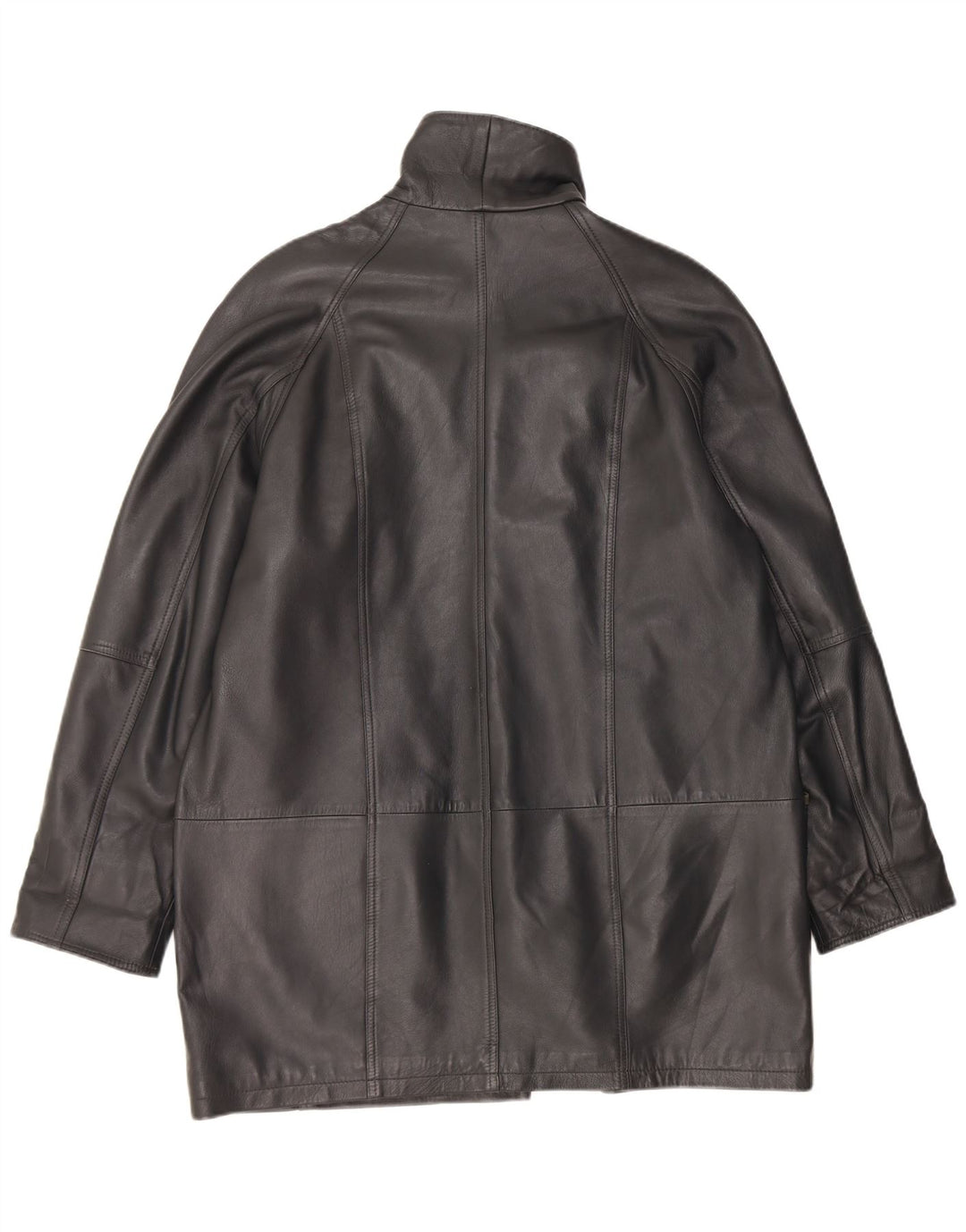 Abrigo de cuero extragrande para mujer Barisal EU 40 Medium Black