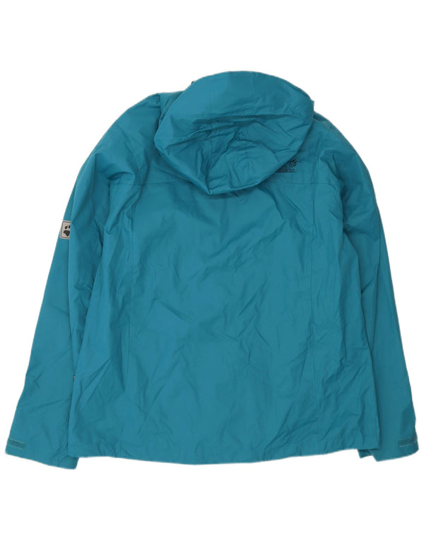 JACK WOLFSKIN Chubasquero con Capucha Mujer ES 40/40 XL Poliamida Azul