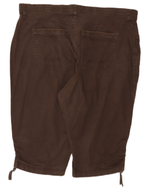 Lee - Pantalones cortos casuales para mujer US 20 3XL W40 algodón marrón