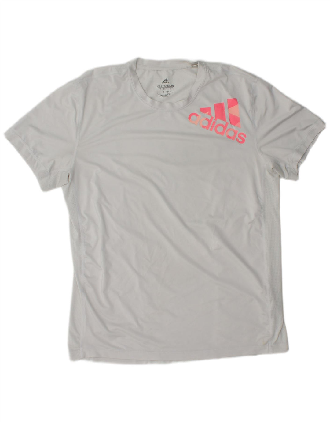 ADIDAS Camiseta gráfica Aeroready para hombre Top poliéster gris grande