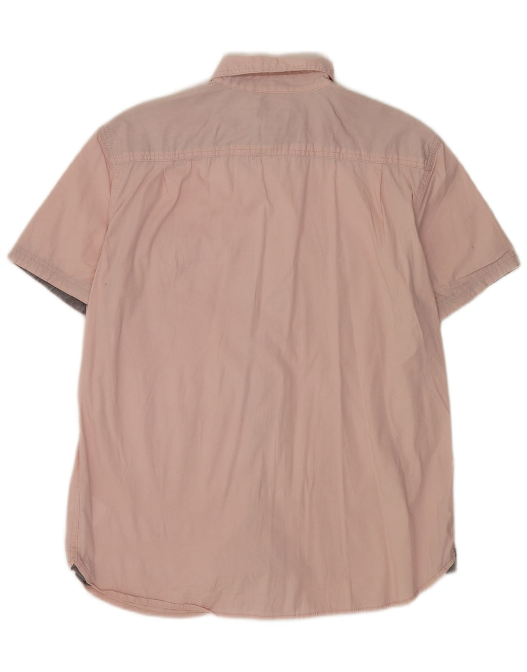 Lee Camisa De Manga Corta Para Hombre De Algodón Rosa Grande