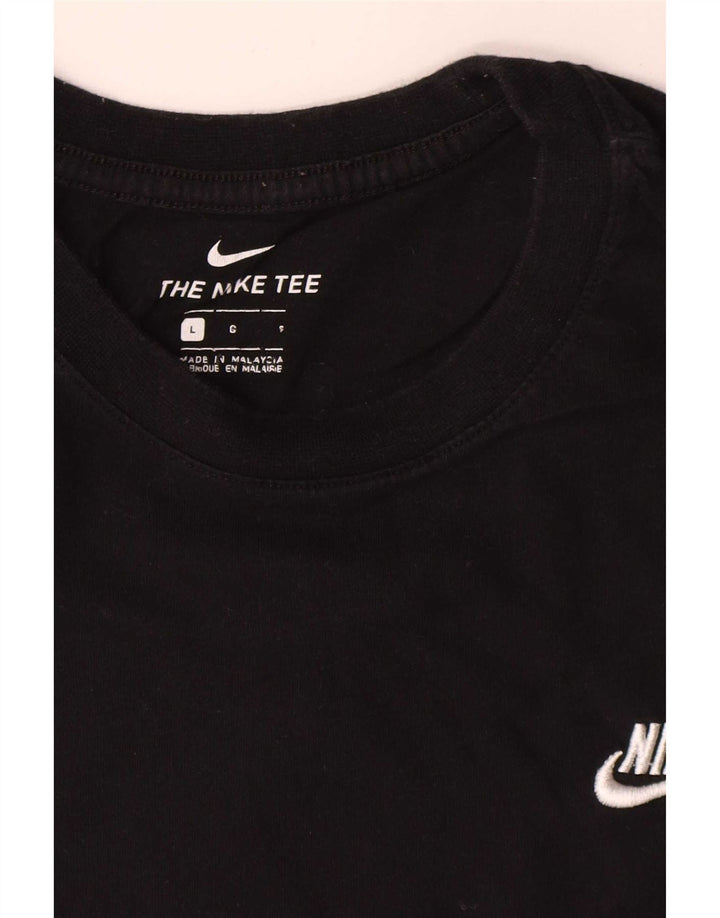 Nike - Camiseta para hombre, talla grande, color negro, algodón