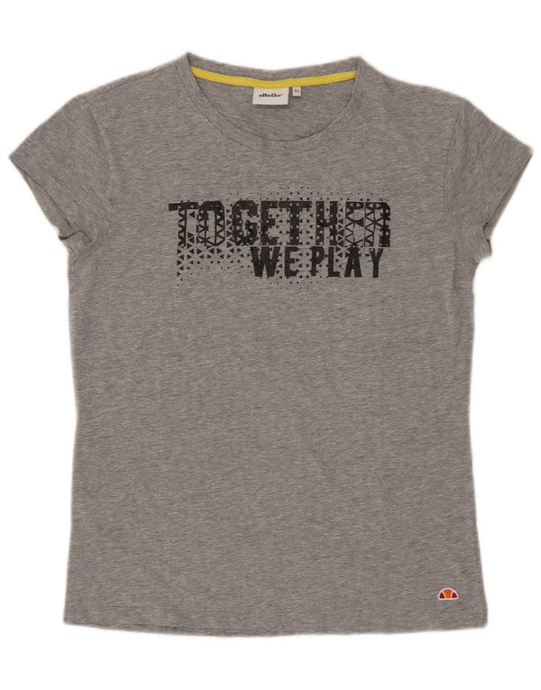 Ellesse Camiseta gráfica para mujer Top UK 40 XL Gris