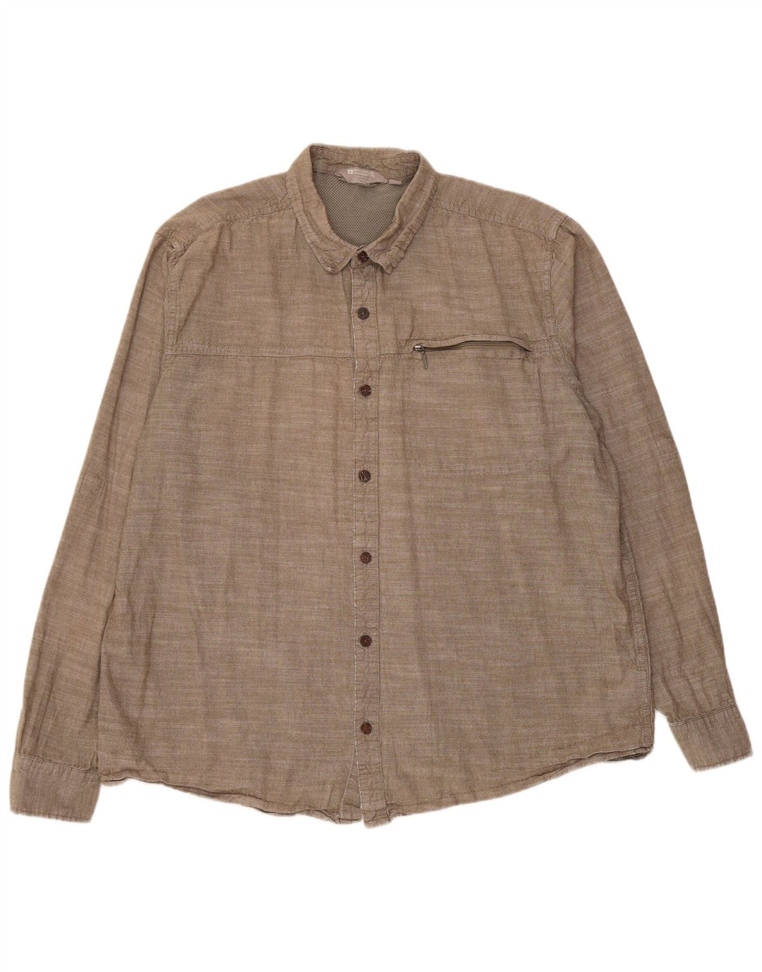 Camisa para hombre Mountain Warehouse 2XL Algodón gris