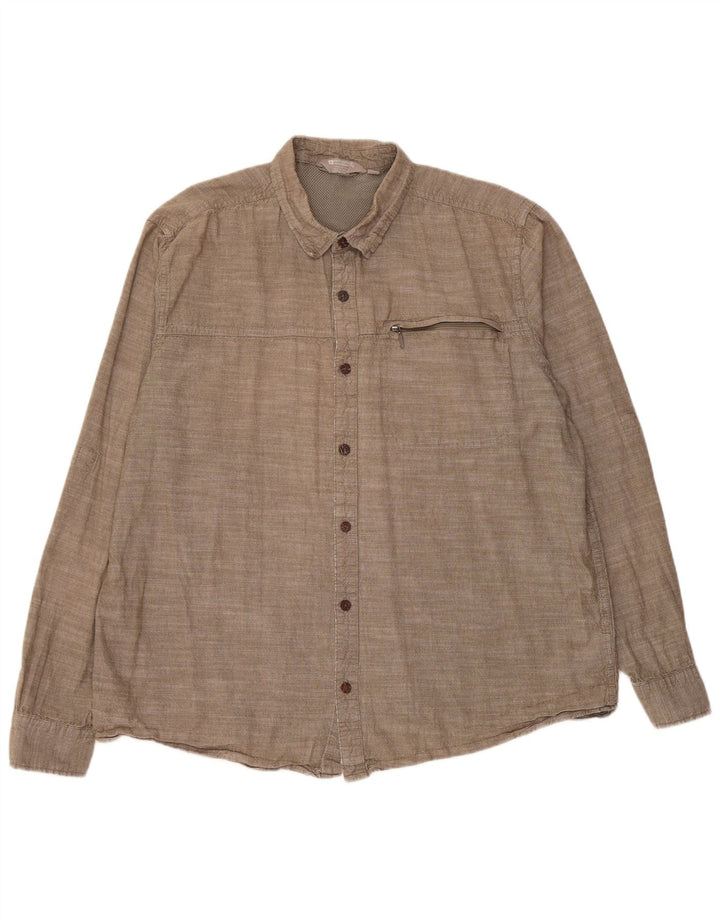 Camisa para hombre Mountain Warehouse 2XL Algodón gris