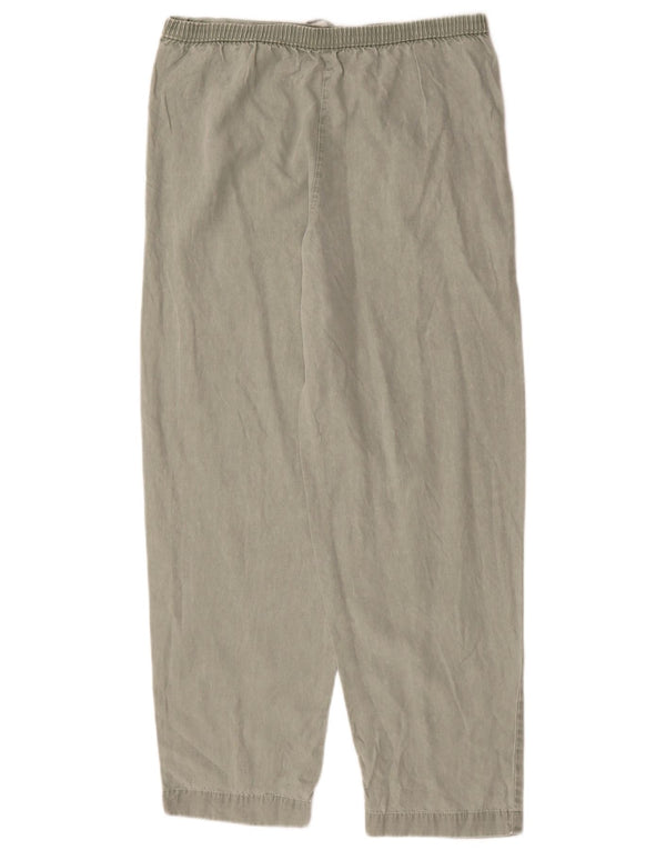 Marks & Spencer Pantalones holgados para mujer UK 12 Medium W32 Lyocell verde