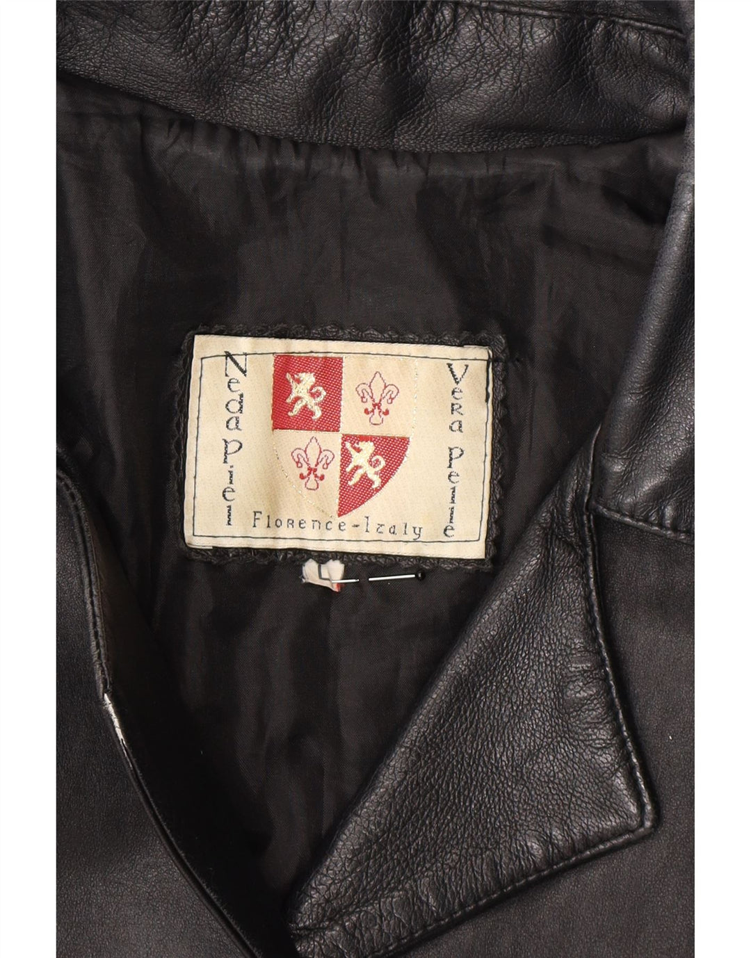 VINTAGE Womens Leather Jacket UK 14 Large Black Leather Vintage Vintage and Second-Hand Vintage from Messina Hembry 
