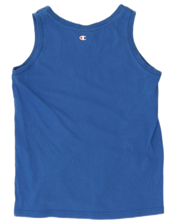 Champion Camiseta sin mangas gráfica para niños 11-12 años Grande Azul