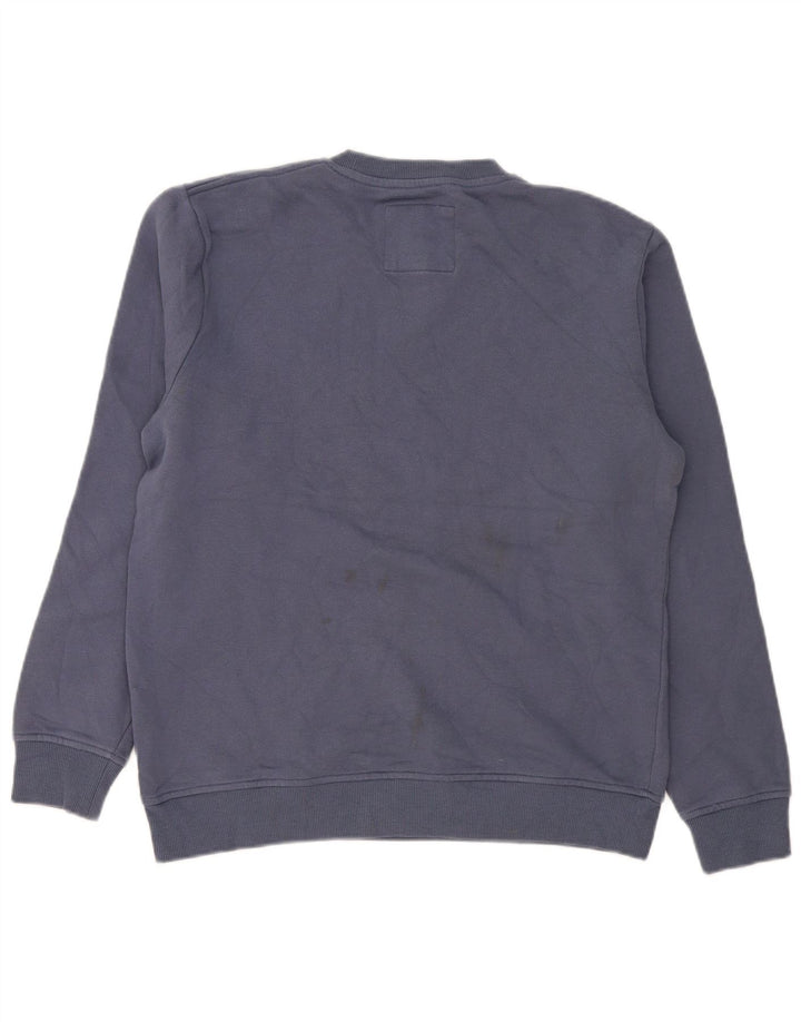 Crew Clothing - Sudadera para hombre, color azul medio, algodón