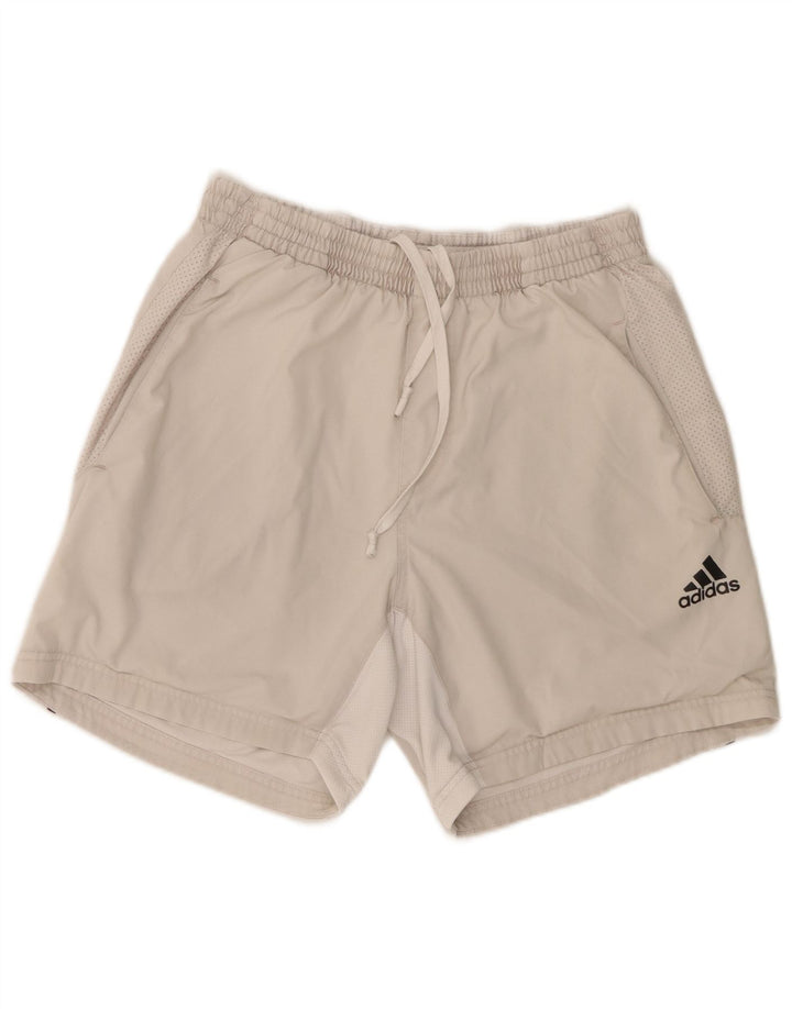 Pantalón Corto Deportivo Adidas Hombre Gris Medio Poliéster