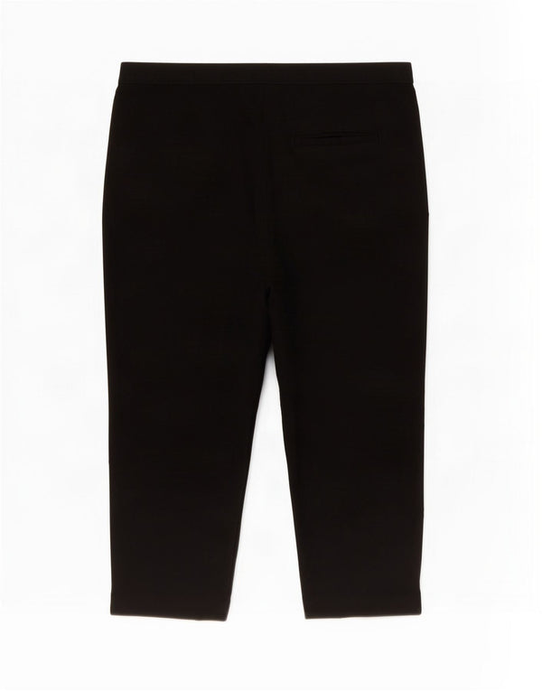 Marks & Spencer Pantalones Capri Regulares para Mujer UK 40 Large W34 L24 Negro