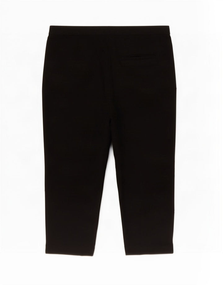 Marks & Spencer Pantalones Capri Regulares para Mujer UK 40 Large W34 L24 Negro
