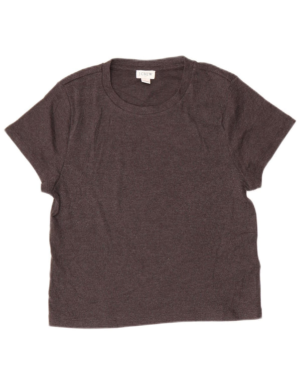 J. CREW Camiseta para mujer Top UK 44 Grande Gris Algodón