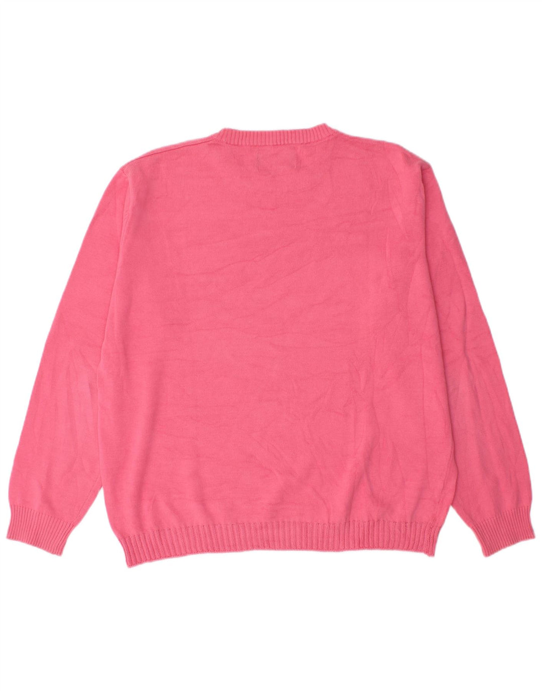 Marlboro Classics - Jersey de cuello redondo para hombre, talla grande, algodón rosa