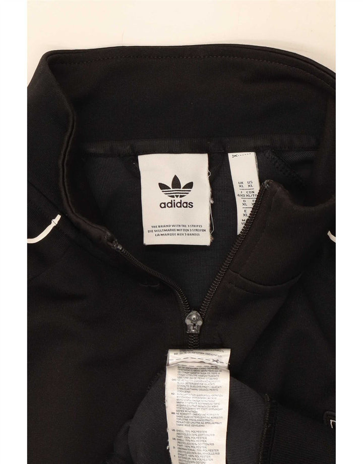 Adidas Hombre Chándal Top Chaqueta XL Negro Poliéster