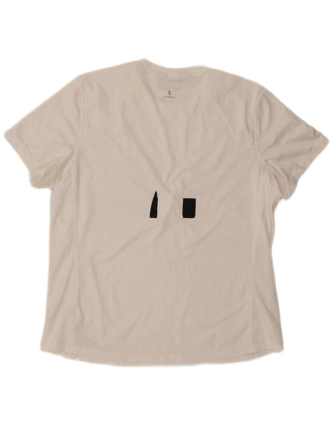 New Balance Hombre Camiseta Top XL Blanco Colorblock Poliéster