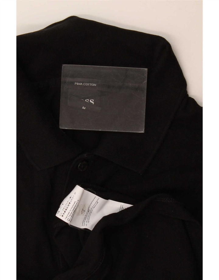 Polo Hugo Boss Hombre Algodón Negro Medio