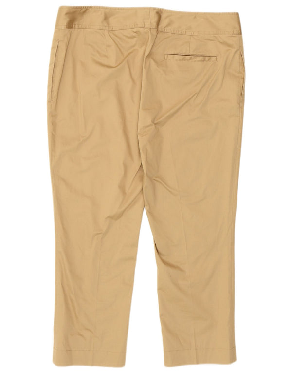 Fay Pantalones Capri para Mujer EU 48 2XL W36 L22 Algodón Beige