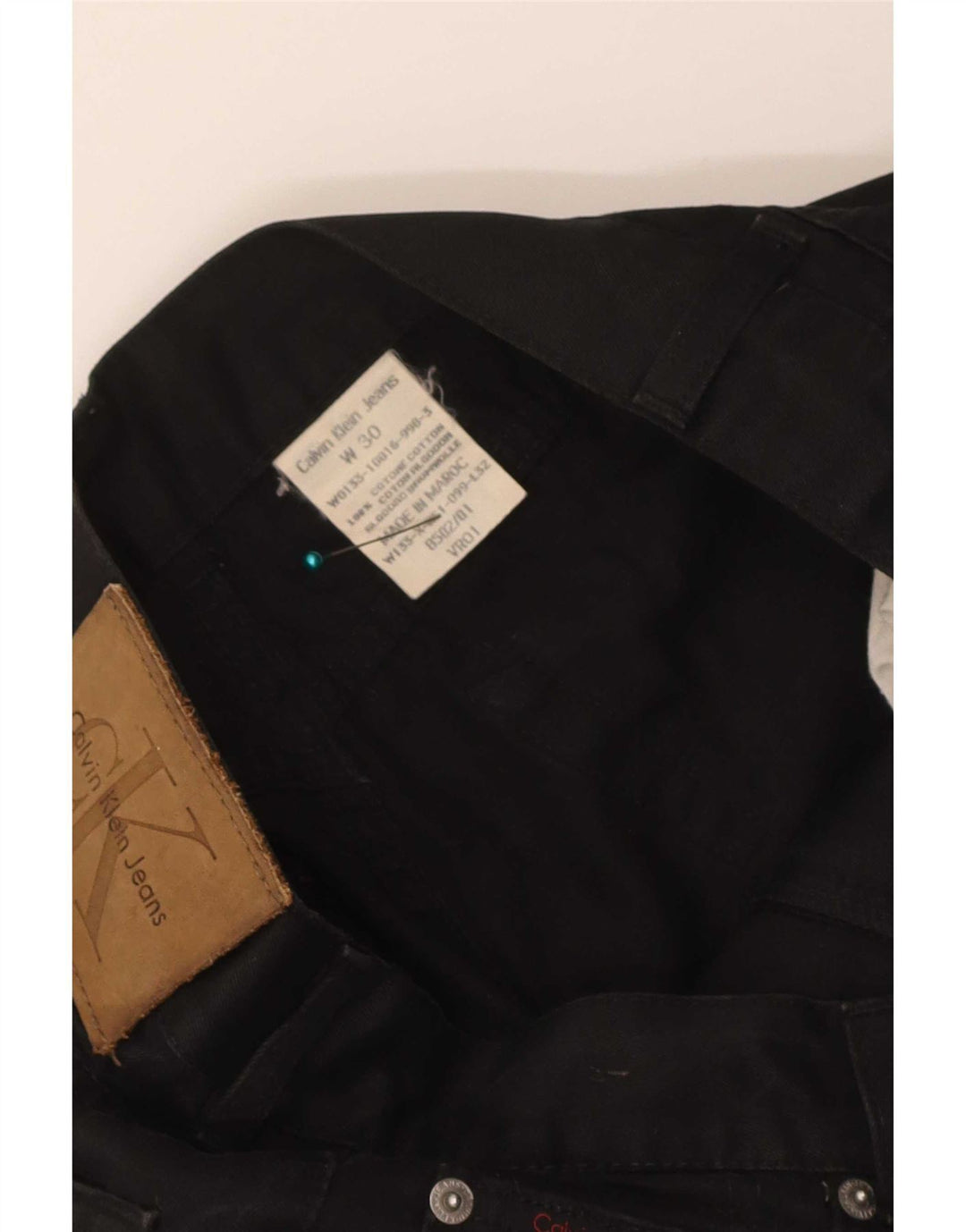 Calvin Klein Jeans ajustados para hombre W30 L32 Algodón negro