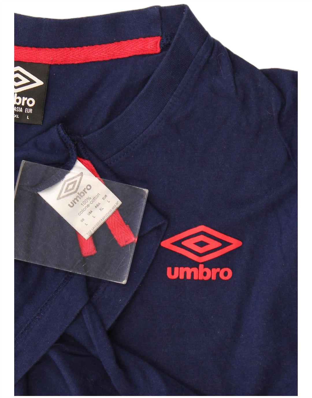 Camiseta Umbro Hombre Top Grande Azul Marino Algodón