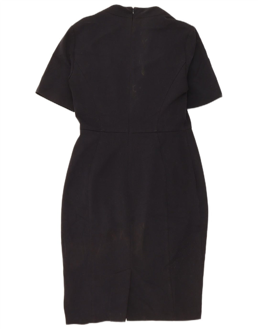 Marks & Spencer Vestido ajustado para mujer UK 10 Pequeño Poliéster negro