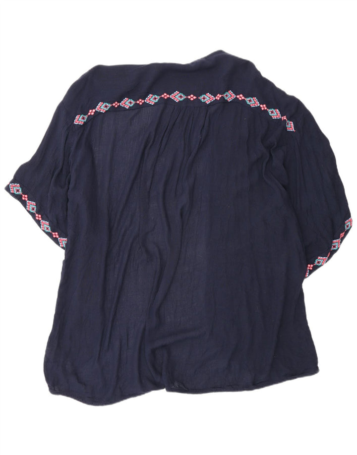 Cárdigan extragrande para mujer de Fat Face UK 44 Medio Azul marino Geométrico