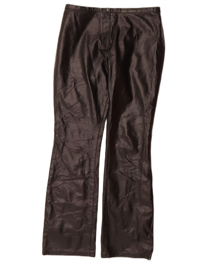 VINTAGE Pantalones casuales con corte de bota para mujer US 9 Medium W28 L30 Negro