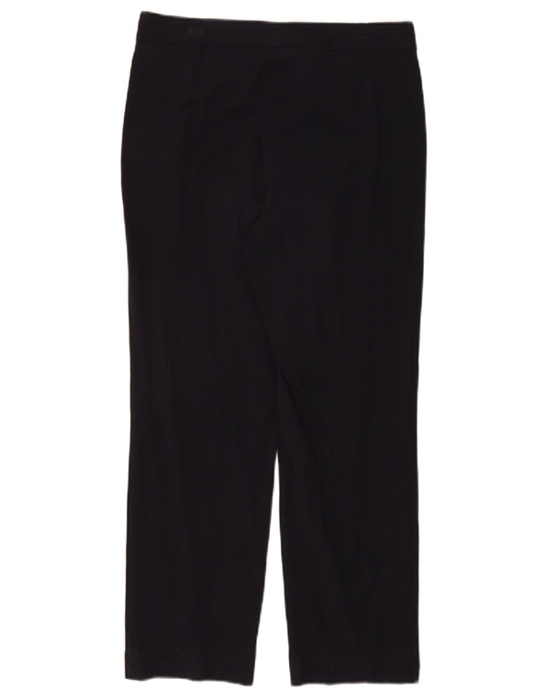 Marks & Spencer Pantalones casuales para mujer UK 10 Small W30 L26 Azul marino