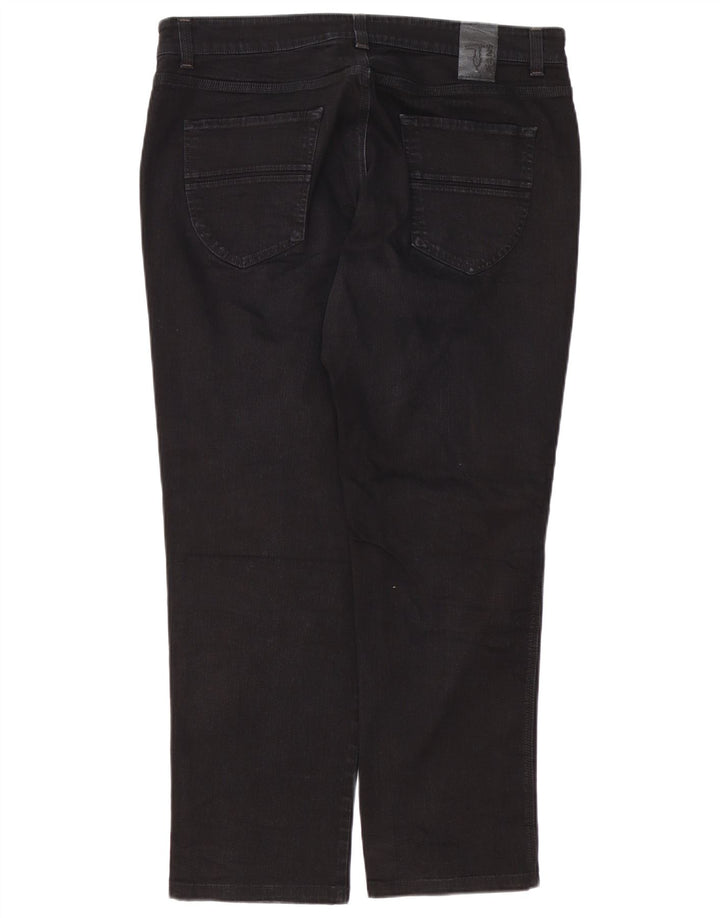 Vaqueros Trussardi Hombre Rectos W40 L30 Negro Algodón