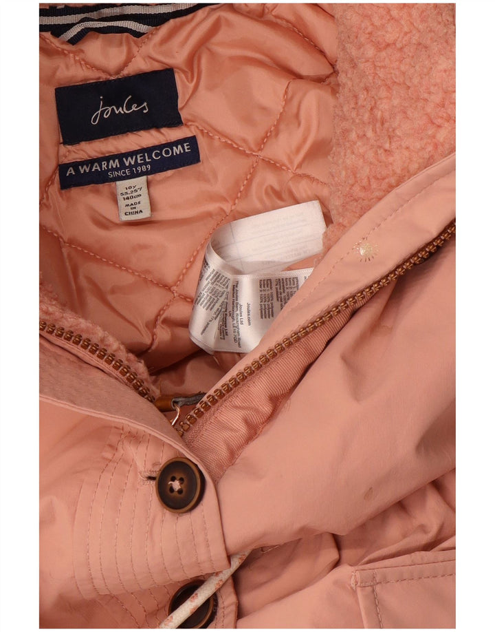 Joules Parka con capucha para niña 9-10 años Rosa Poliéster