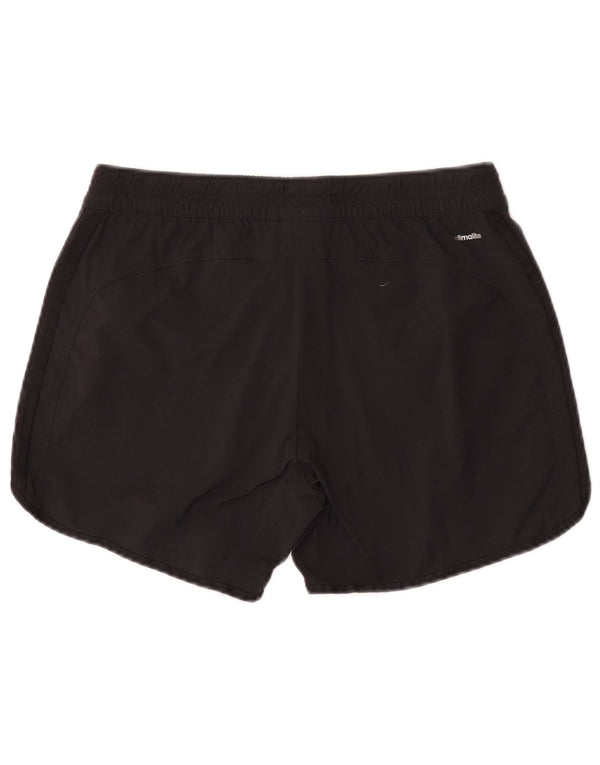 Adidas - Pantalones cortos deportivos Climalite para mujer, talla 12, nailon negro mediano