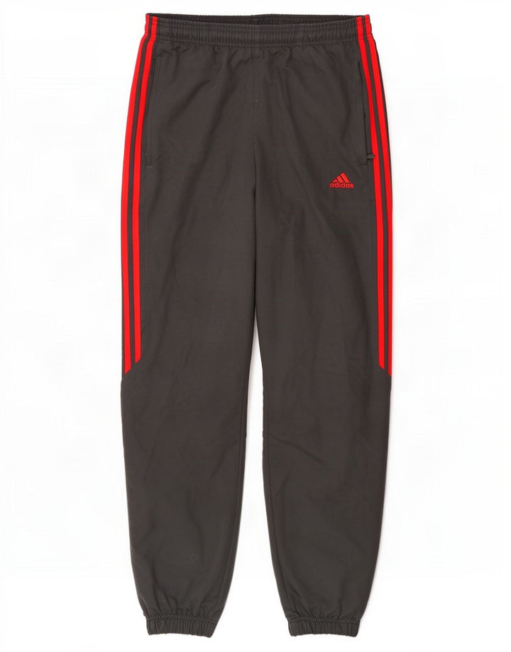 Adidas Hombre Pantalones De Chándal Joggers Gris Medio Poliéster