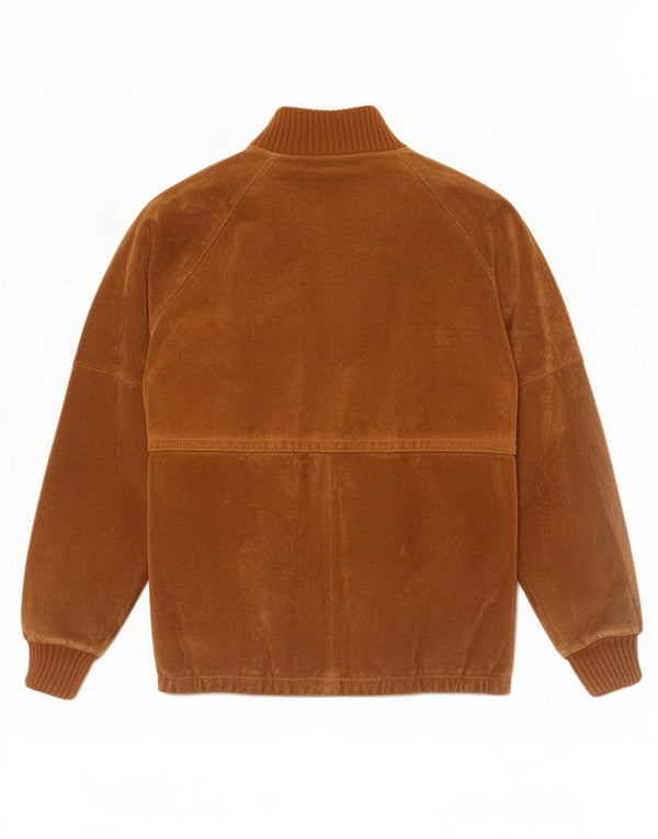 Vintage hombres ante Sherpa chaqueta IT 54 2XL marrón
