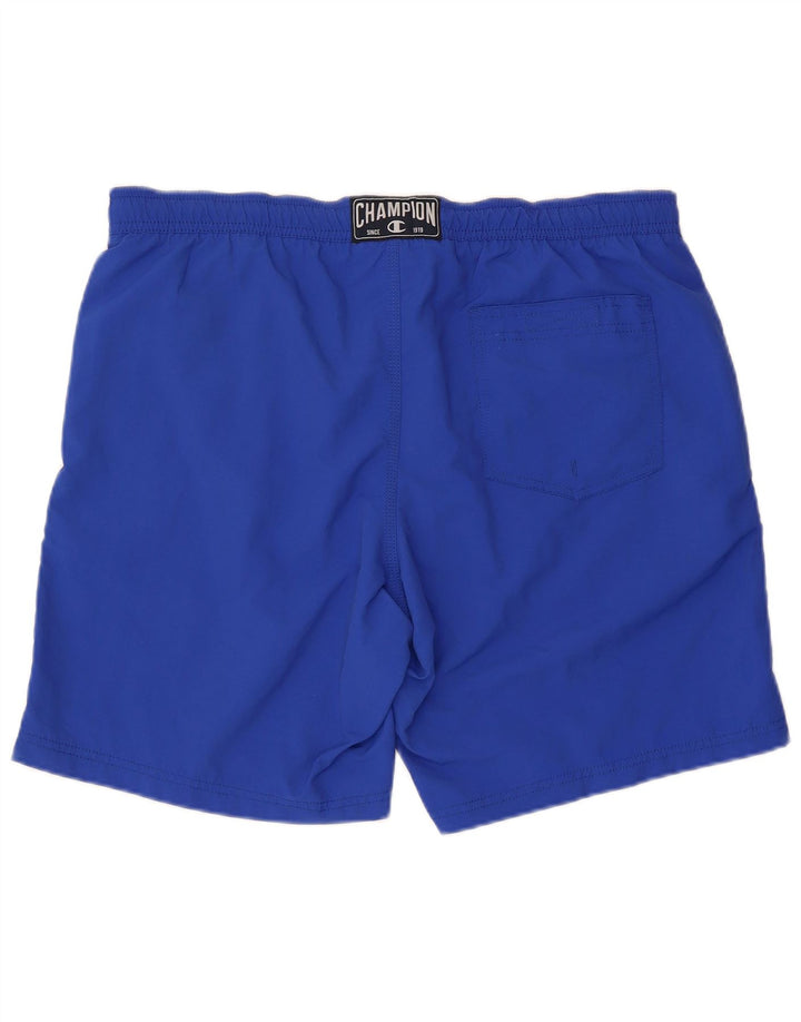 CHAMPION Shorts de baño gráficos para hombre 2XL Poliéster azul