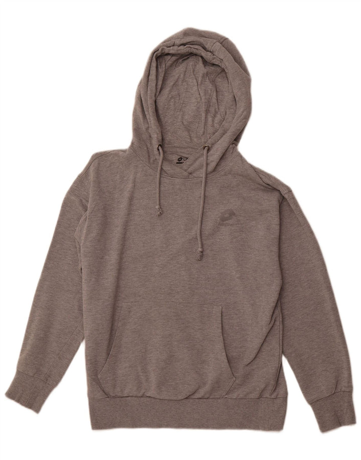 LOTTO Jersey con capucha para mujer UK 44 Algodón gris medio