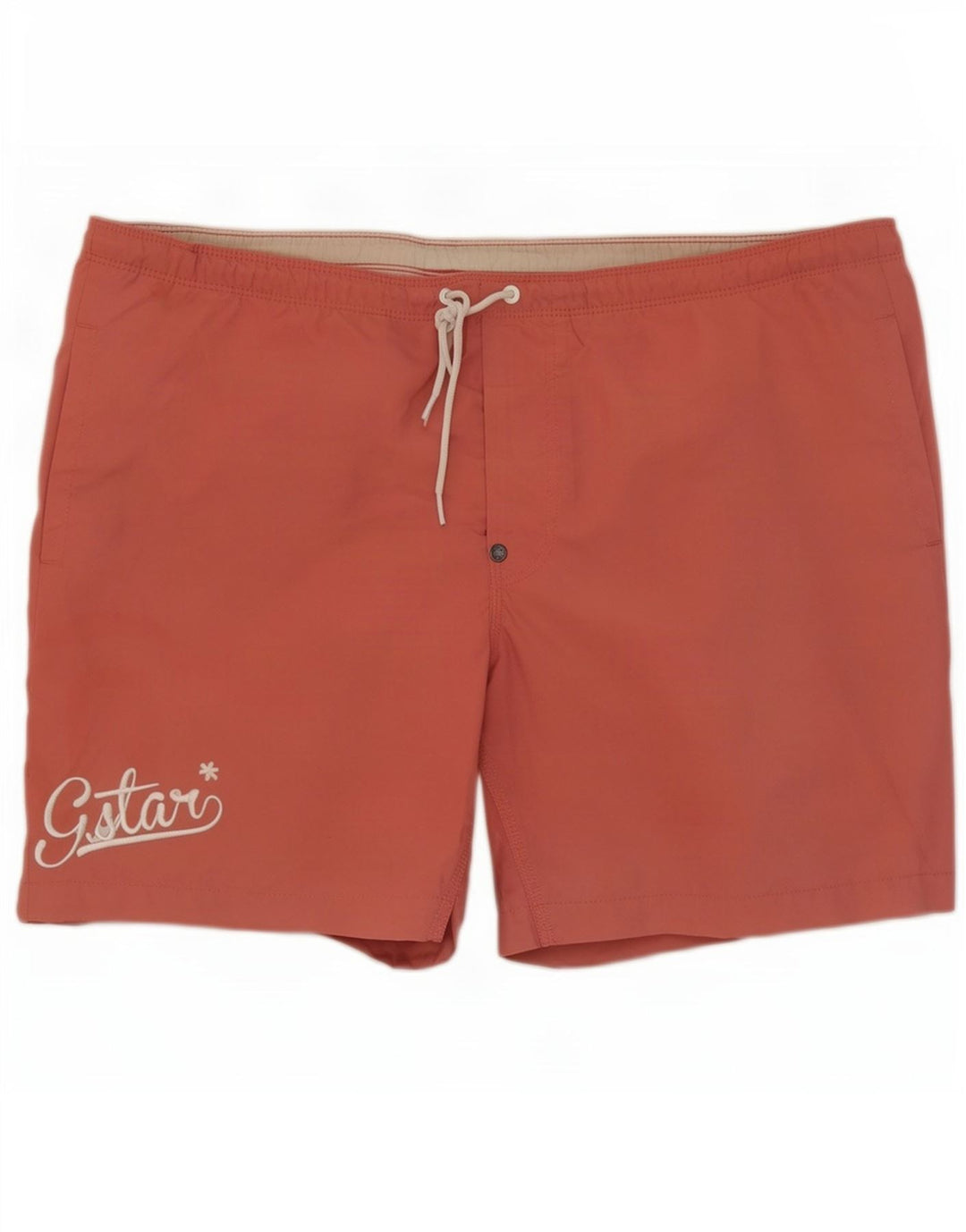 G-Star Bañador con gráfico para hombre, talla grande, poliéster rojo