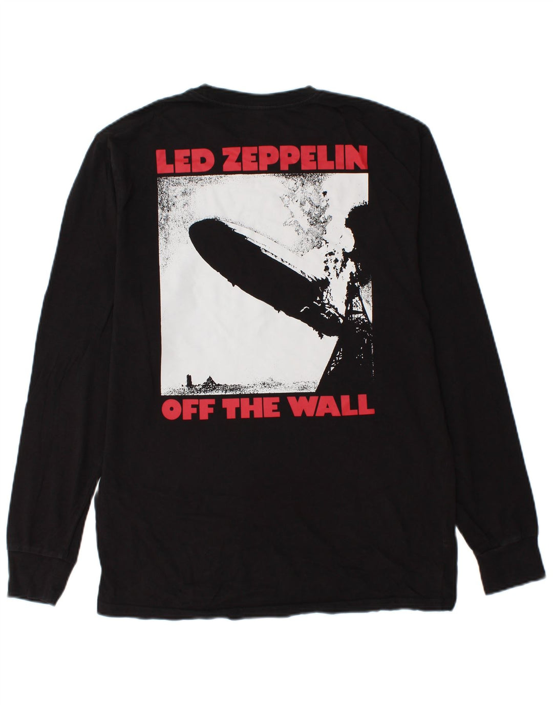 VANS Hombre Classic Fit Graphic Top Manga Larga Algodón Negro Mediano