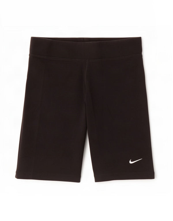 Nike - Pantalones cortos deportivos para mujer, talla 40, algodón negro mediano