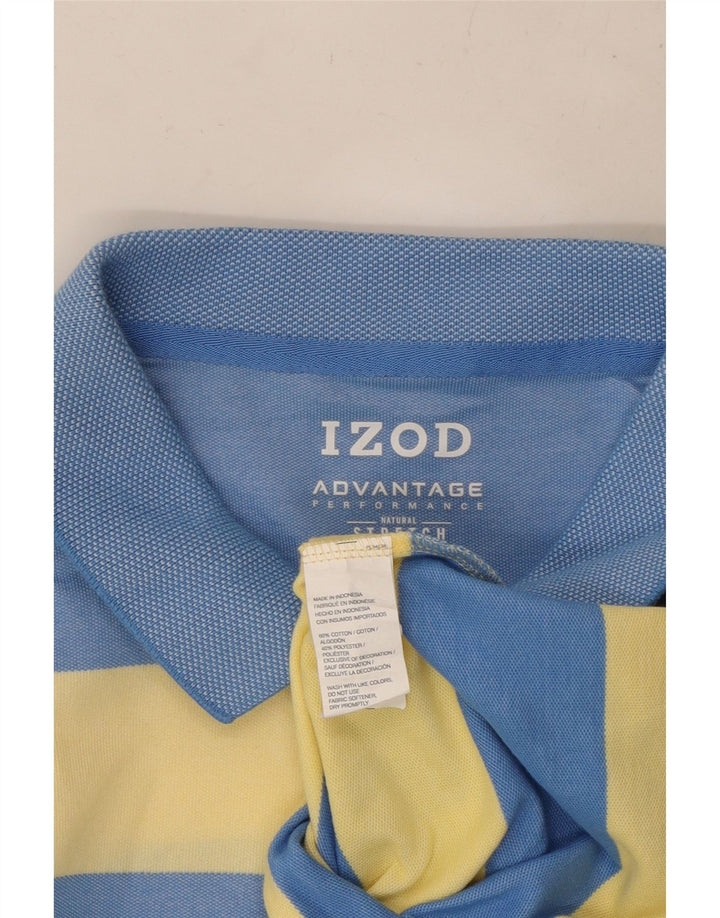 IZOD Polo Hombre XL Algodón Rayas Azul