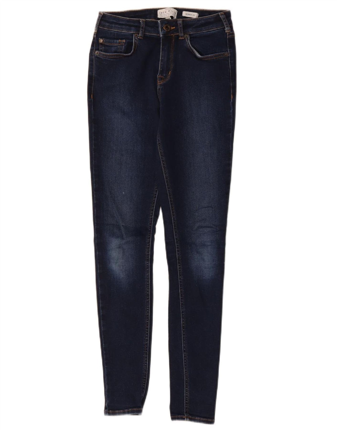Vaqueros Pitillo Mujer Jack & Jones W26 L28 Poliéster Azul Marino