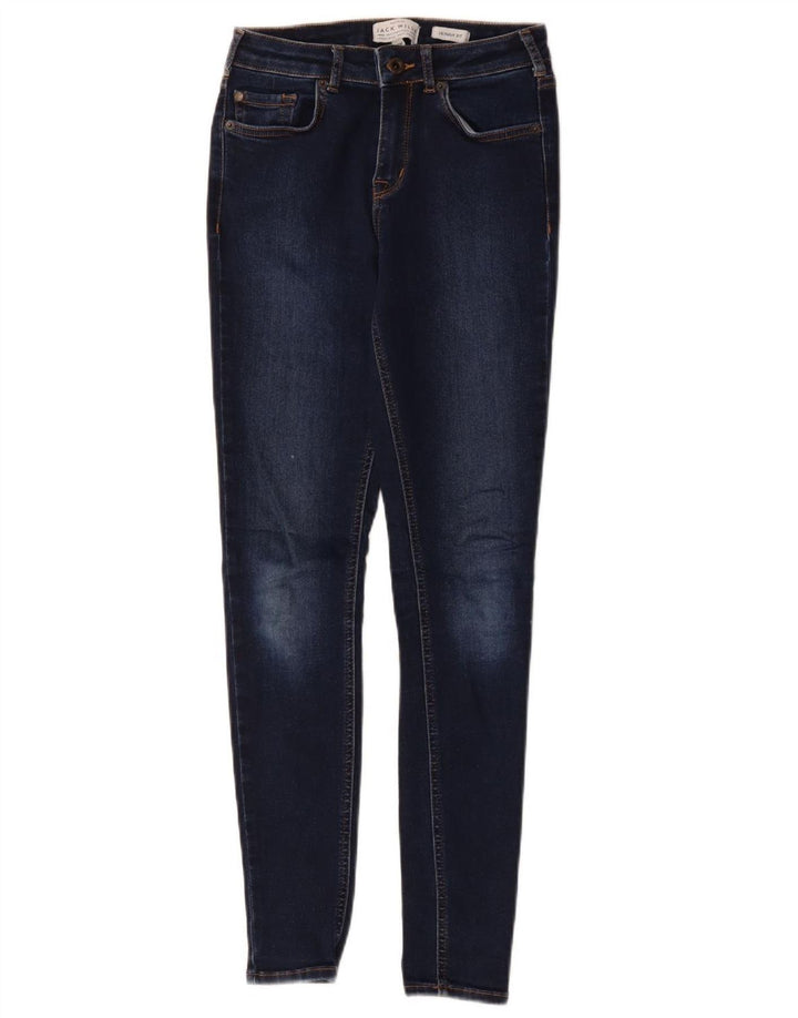 Vaqueros Pitillo Mujer Jack & Jones W26 L28 Poliéster Azul Marino