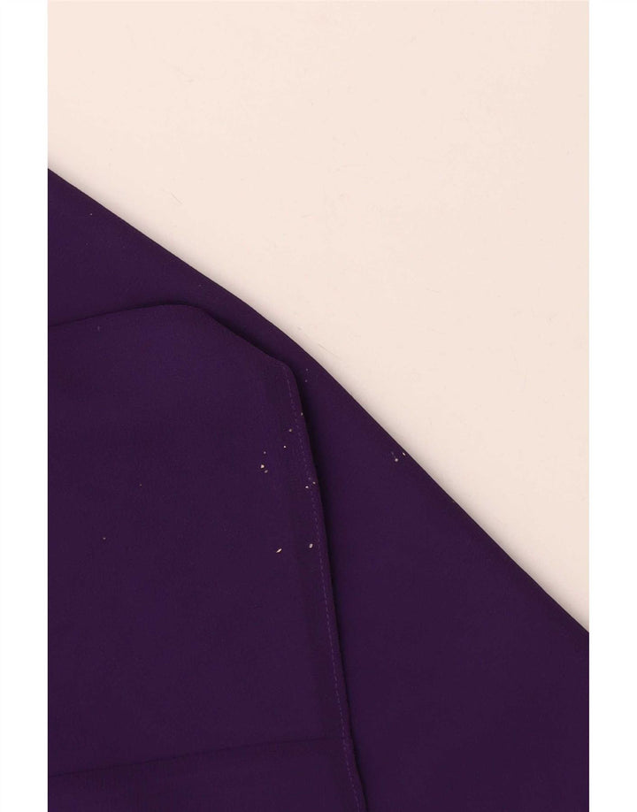 Jacques Vert Chaqueta tipo blazer de 3 botones para mujer UK 46 Poliéster morado grande