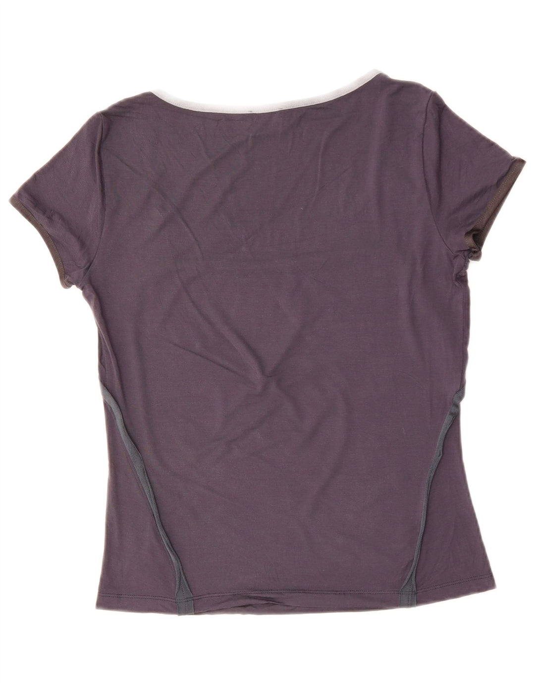 CERRUTI 1881 Camiseta Mujer Top UK 40 Medium Azul Marino Viscosa