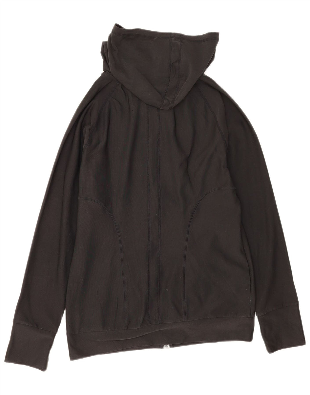 Nike - Sudadera con capucha para mujer, ajuste seco, con cremallera, talla M, color negro, poliéster