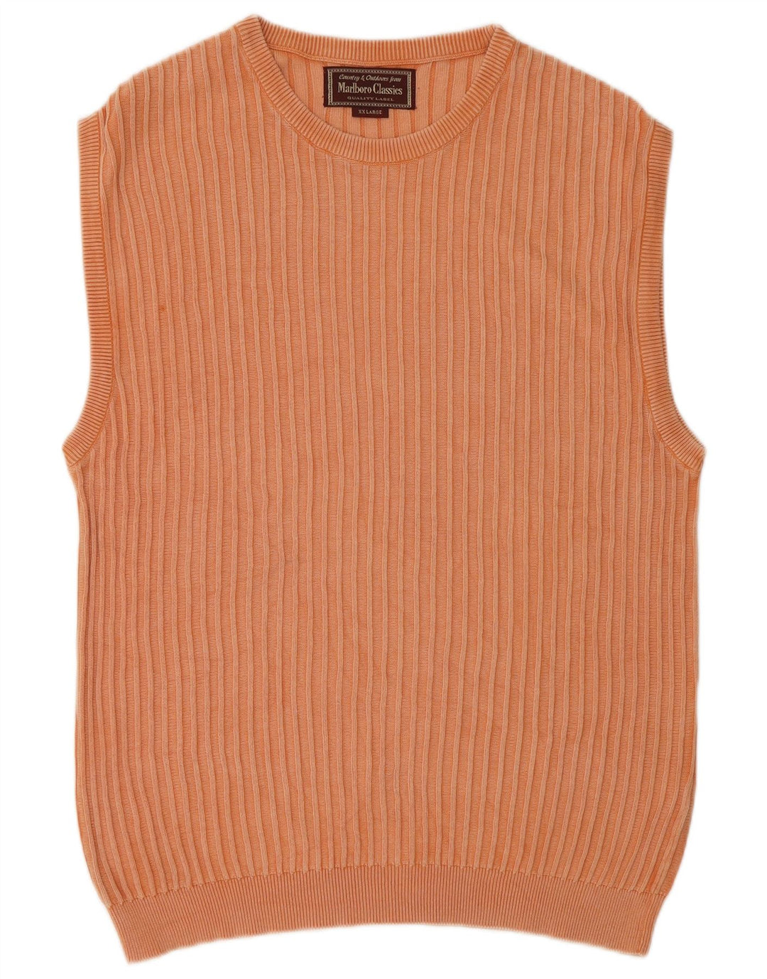 MARLBORO CLASSICS Camiseta sin mangas para hombre 2XL Algodón naranja