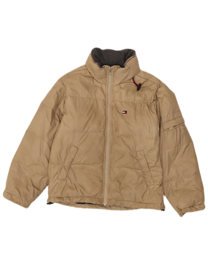 Tommy Hilfiger Chaqueta acolchada para niño 7-8 años XS Beige Nylon