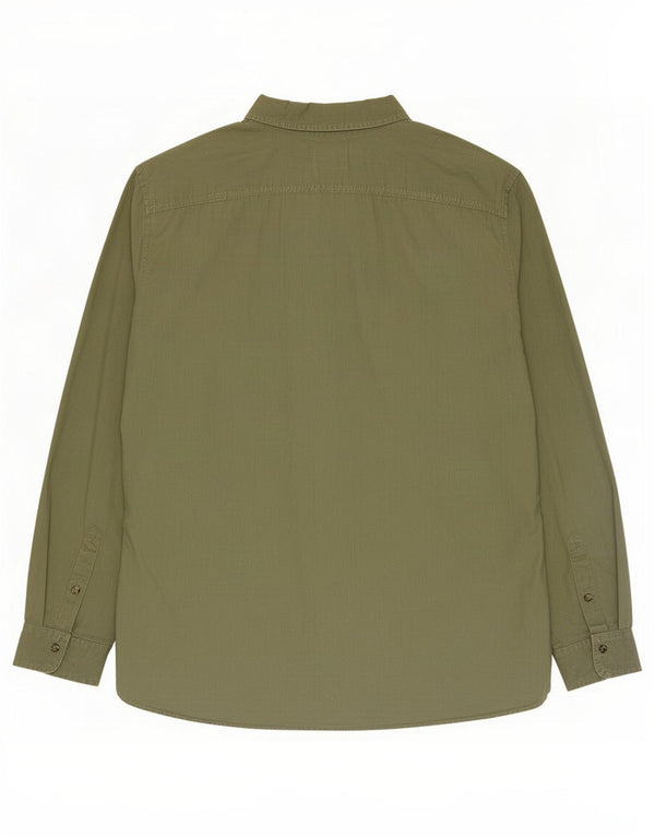 Timberland Camisa Slim Fit para Hombre 3XL Lino Verde