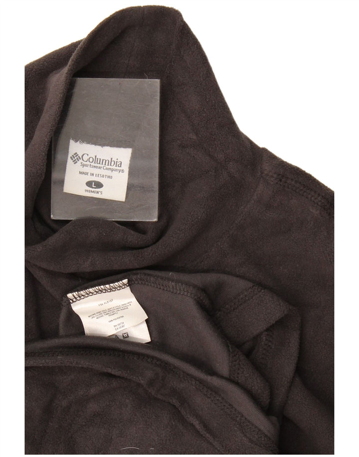 Columbia Jersey polar para mujer UK 46 Grande Poliéster negro