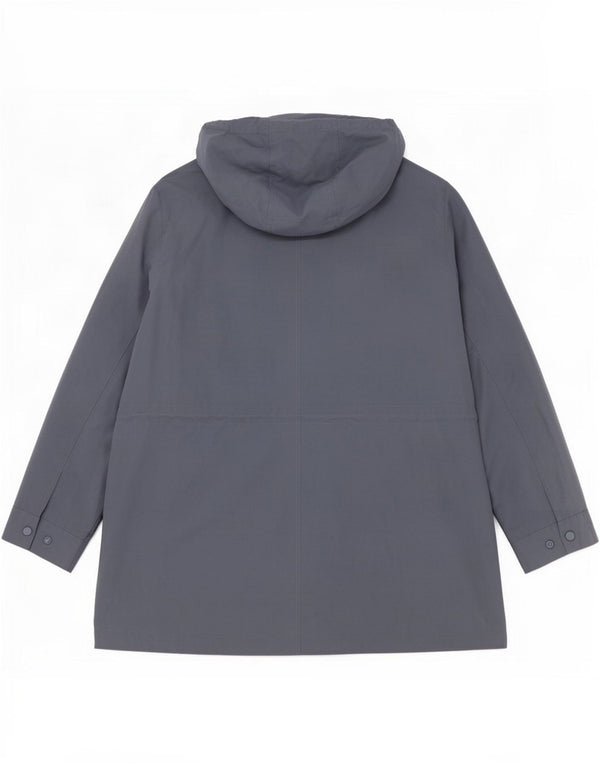 Marks & Spencer Chubasquero con capucha para mujer ES 22 3XL Algodón azul
