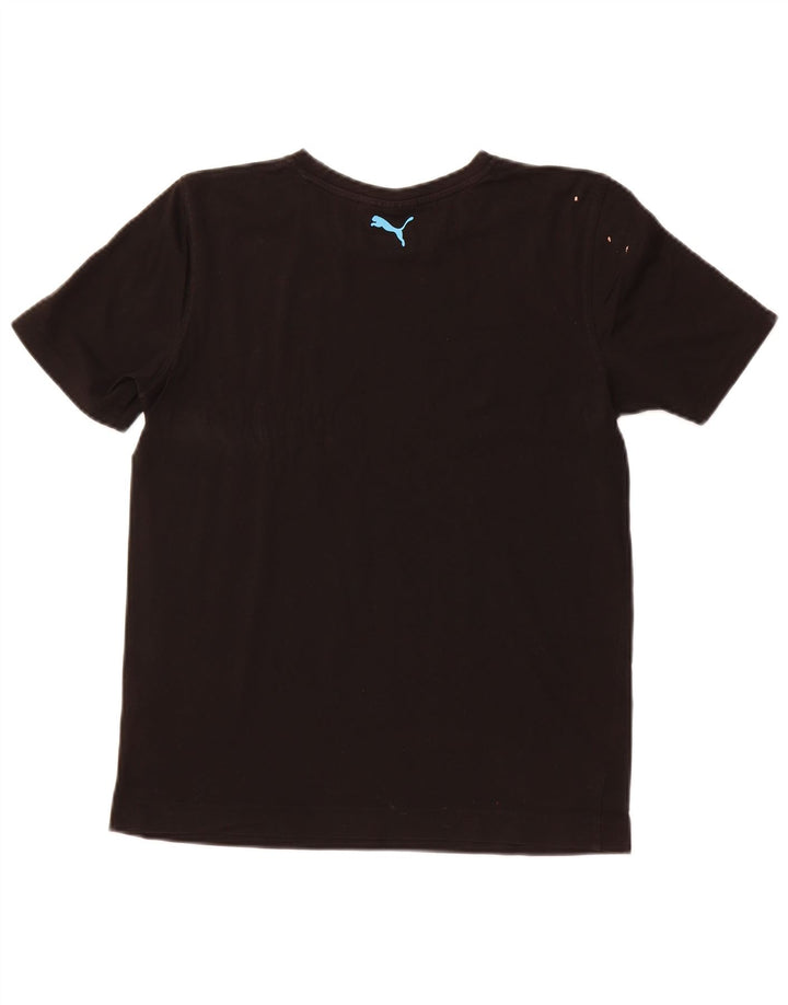 PUMA Camiseta gráfica para mujer Top UK 10 Small Black Cotton